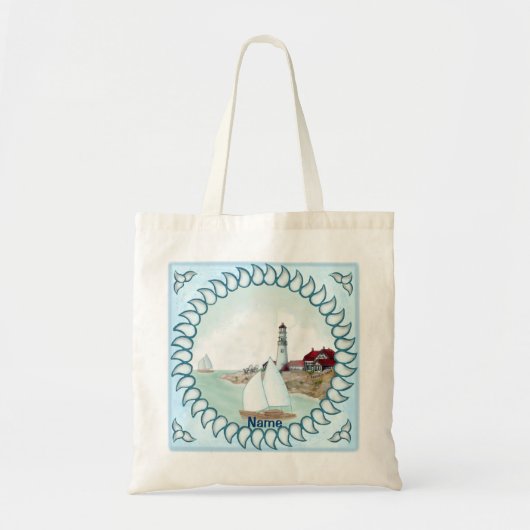 Vuurtoren Rocky Lighthouse Tote Bag (Voorkant)