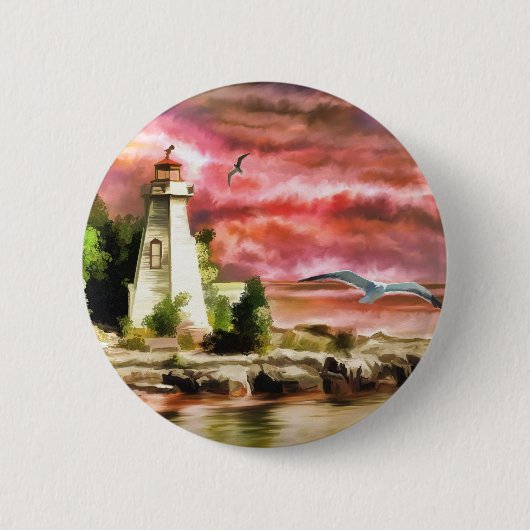 vuurtoren ronde button 5,7 cm (Voorkant)