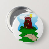 vuurtoren ronde button 7,6 cm (Voorkant /achterkant)