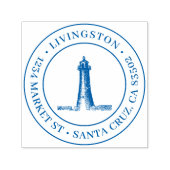 Vuurtoren Ronde Familie Retouradres Zelfinktende Stempel (Design)