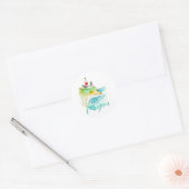 Vuurtoren Ronde Sticker (Envelop)