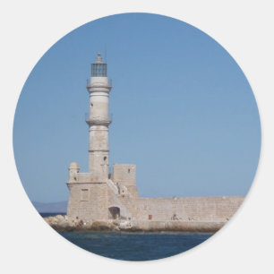 Vuurtoren Ronde Sticker
