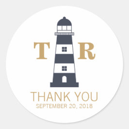 vuurtoren ronde sticker