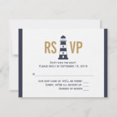 vuurtoren RSVP kaartje (Voorkant)