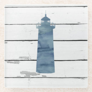 Vuurtoren Rustiek Strand Decor Glas Onderzetter Glazen Onderzetter