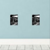 Vuurtoren 's nachts muurkunst sets (Houten vloer)