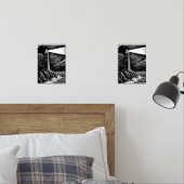 Vuurtoren 's nachts muurkunst sets (Slaapkamer)