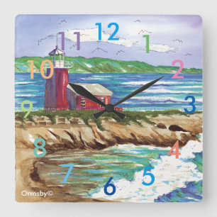 vuurtoren - Santa Cruz Vierkante Klok