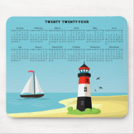 Vuurtoren Scène 2024 Kalender Mousepad Muismat