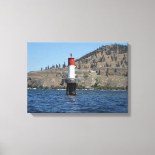 Vuurtoren Scene Canvas Afdruk