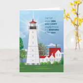 Vuurtoren Schijn Je Licht Kaart (Gele Bloem)