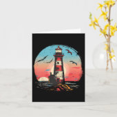 Vuurtoren Seaside House Zeilen Zee Boating Light Kaart (Gele Bloem)