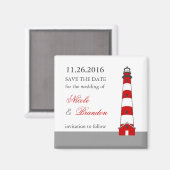 Vuurtoren Sla de datummagneet op Magneet (Voorkant / Achterkant)