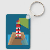 Vuurtoren Sleutelhanger (Achterkant)