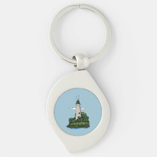 vuurtoren sleutelhanger (Voorkant)