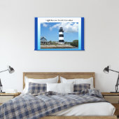 Vuurtoren/South Carolina Canvas Afdruk (Insitu (Slaapkamer))