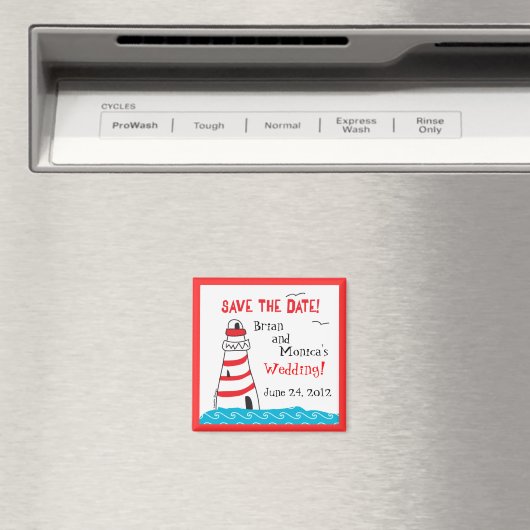 Vuurtoren sparen de Datum Magnet (Insitu (Vaatwasser))