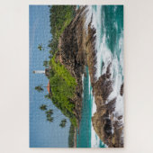 Vuurtoren Sri Lanka Tropisch palmstrand zeebaars Legpuzzel (Verticaal)