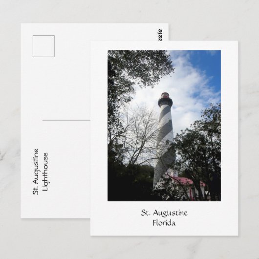 vuurtoren St. Augustine Florida 1 Briefkaart (Voorkant / Achterkant)