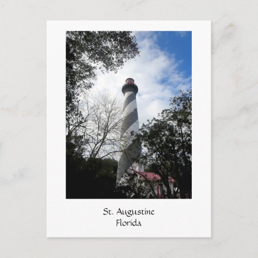 vuurtoren St. Augustine Florida 1 Briefkaart (Voorkant)
