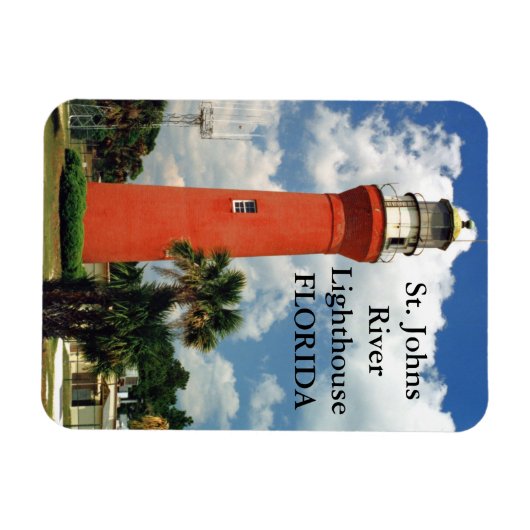 Vuurtoren St. Johns River, Florida Magnet Magneet (Horizontaal)