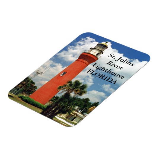 Vuurtoren St. Johns River, Florida Magnet Magneet (Linkerzijde)