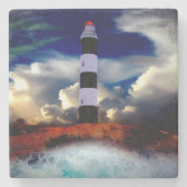 vuurtoren stenen onderzetter (Voorkant)