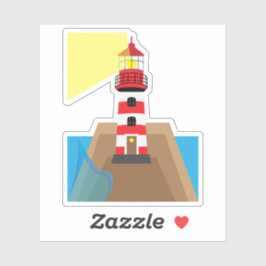 Vuurtoren Sticker