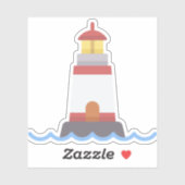 vuurtoren sticker (Vel)