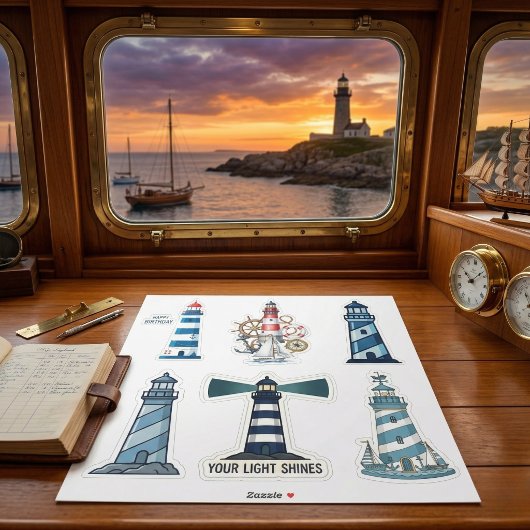 Vuurtoren stickerbladcollectie sticker