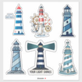 Vuurtoren stickerbladcollectie sticker (Vel)