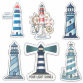 Vuurtoren stickerbladcollectie sticker (Voorkant)