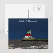 Vuurtoren Storm Briefkaart (Voorkant / Achterkant)
