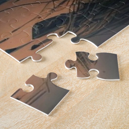 vuurtoren, strand, oceaan, golven, puzzel legpuzzel (Zijkant)