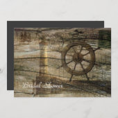  vuurtoren strandbruiloft vrijgezellenfeest kaart (Voorkant / Achterkant)