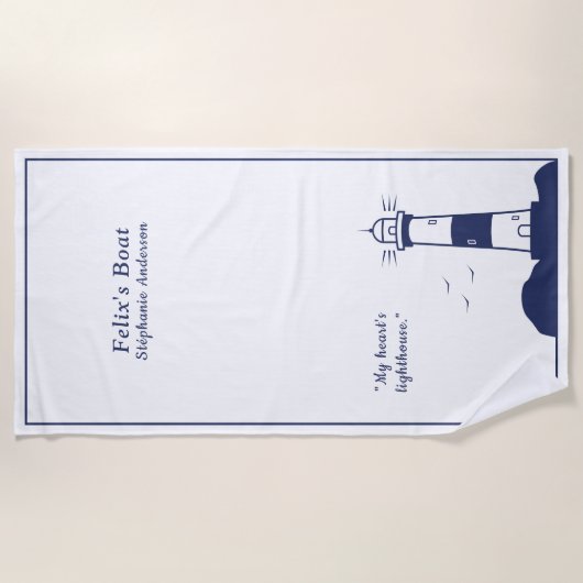 Vuurtoren  strandlaken (Voorkant)