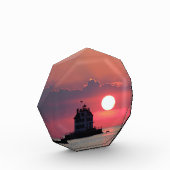 Vuurtoren - Sunset Photo Block Fotoblokken (Links)