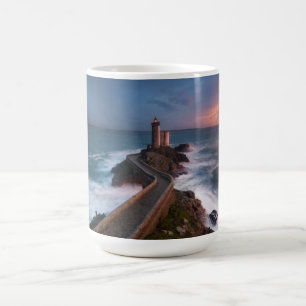 vuurtoren Sunset Plouzané Finistère, Bretagne Koffiemok