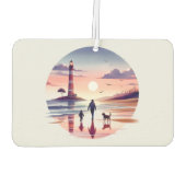 Vuurtoren Sunset Walk Coastal Scene Luchtverfrisser (Achterkant)