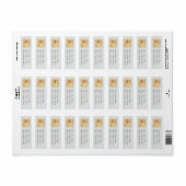 Vuurtoren Sympathie Dank Je Matching Etiket (Full Sheet)