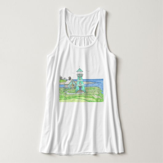 vuurtoren-Tanktop Tanktop (Design voorkant)