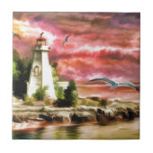 vuurtoren tegeltje (Voorkant)