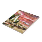 vuurtoren tegeltje (Zijkant)