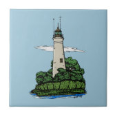 vuurtoren tegeltje (Voorkant)