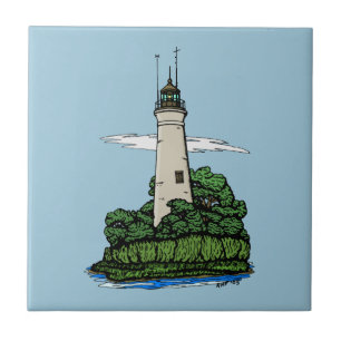 vuurtoren tegeltje