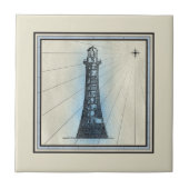  vuurtoren tegeltje (Voorkant)