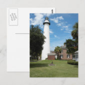 Vuurtoren tegen een Hemel van de Zomer Briefkaart (Voorkant / Achterkant)