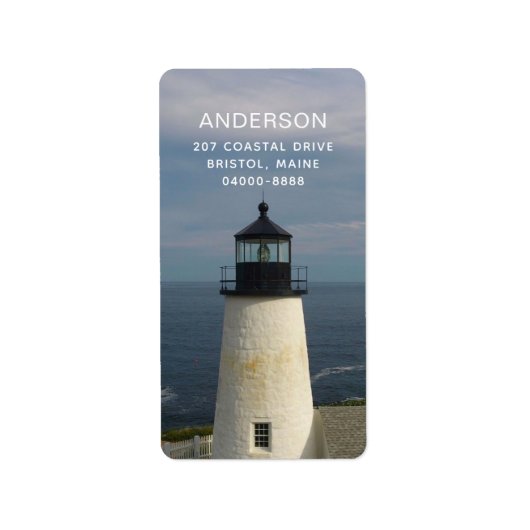 vuurtoren - Terugkeeradres label (Voorkant)