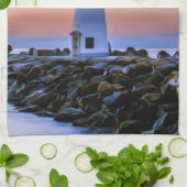 vuurtoren theedoek (Gevouwen)