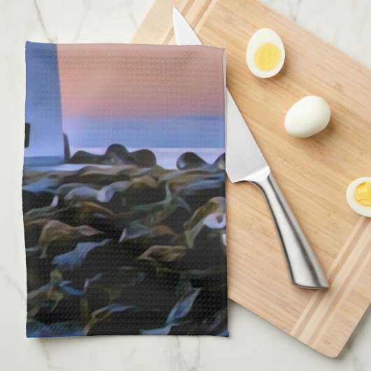 vuurtoren theedoek (Quarter Fold)